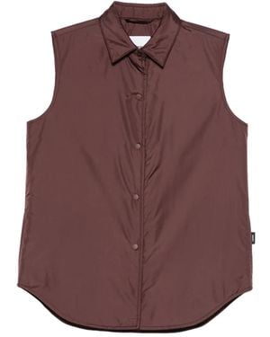 Aspesi Gilet À Design Matelassé - Purple