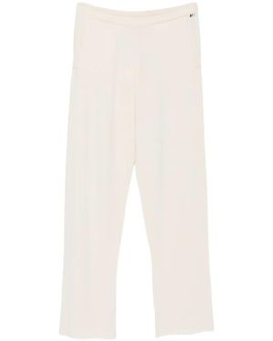 Extreme Cashmere Fine-Knit Cashmere-Blend Trousers - White
