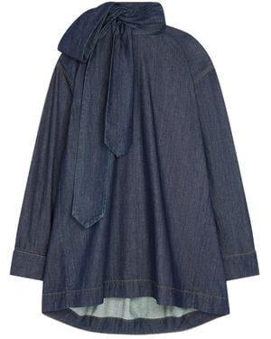 Dries Van Noten デニムブラウス - ブルー