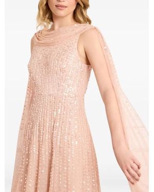 Needle & Thread Robe Longue Moonlight À Sequins - Neutre