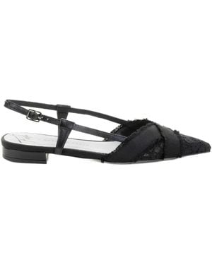 Roberto Festa Ballerines Kesha À Bride Arrière - Noir