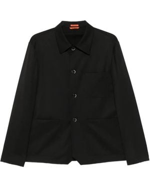 Barena Visal Button-Up Overshirt - Black