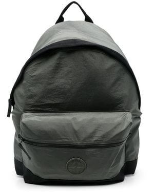 Stone Island Rugzak Met Compass Patroon - Grijs