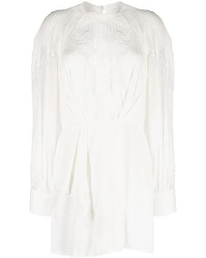 IRO Belinda Lace-Trim Dress - White