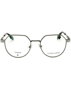 Canada Goose Geometric-Frame Glasses - Gray