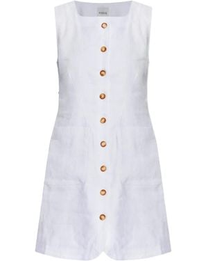 Posse Linen Mini Dress - White