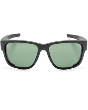 Prada Linea Rossa Logo-Debossed Square-Frame Sunglasses - Green