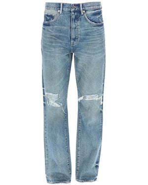 Purple Brand Distressed Patchwork Jeans - Blue