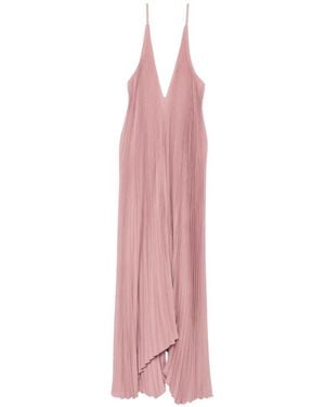 L'idée The Muse Pleated Maxi Dress - Pink