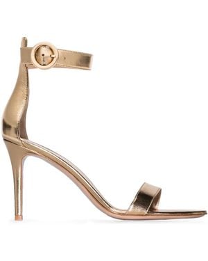 Gianvito Rossi ポルトフィーノ 85 サンダル - メタリック