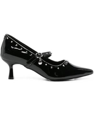Cult Stud-Embellished Pumps - Black