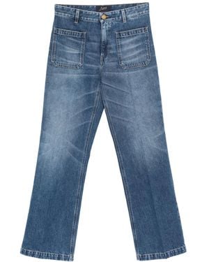The Seafarer Patch-Pockets Jeans - Blue