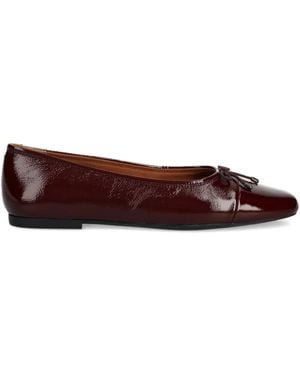 Vagabond Shoemakers Jolin Patent-Leather Ballet Flats - Brown