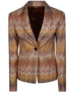 Missoni Chevron Blazer - Brown