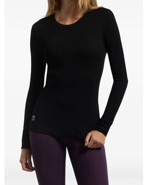 Rewoolution T-Shirt Girocollo A Maniche Lunghe - Nero