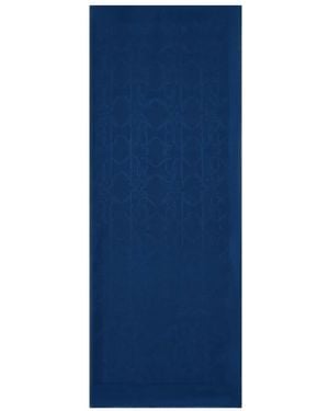 Roberto Cavalli Jacquard Monogram Scarf - Blue
