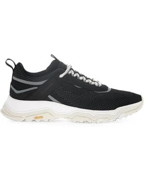 Woolrich Perforated Suede-Trim Trainers - Black