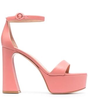 Gianvito Rossi Holly 115Mm Platform Sandals - Pink
