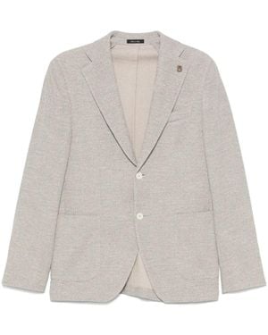 BRERAS Milano Single-Breasted Blazer - White