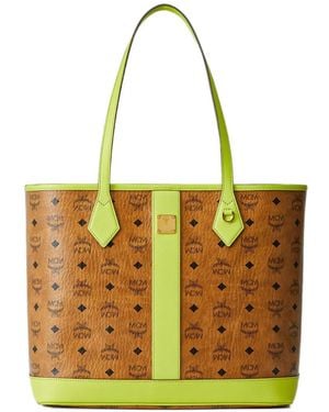 MCM Borsa Tote Liz Visetos Media - Giallo