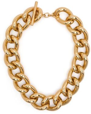 P.A.R.O.S.H. Halsketting Met Gouden Hals - Metallic