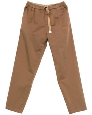 White Sand Belted Trousers - White