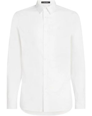Karl Lagerfeld Logo-Label Shirt - White