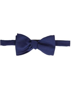 Eton Silk Faille Pre-Tied Bow Tie - Blue