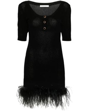 Designer Alessandra Rich Feather Dresses for Women - Up to