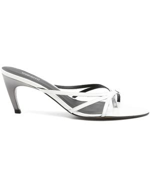 Coperni 75Mm Leather Mules - White