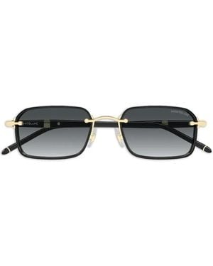 Montblanc Square-Frame Sunglasses - Metallic