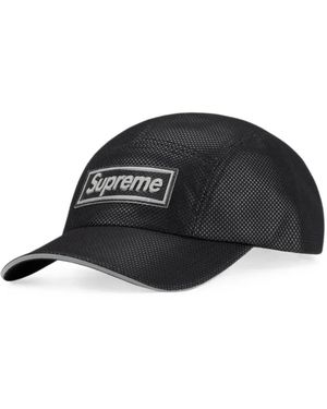 Supreme Metallic Mesh Camp Cap - Black
