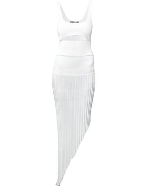 Christopher Esber Vestido Slash asimétrico - Blanco
