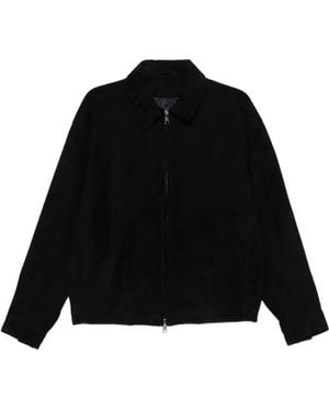 Giorgio Brato Zip-Up Suede Jacket - Black