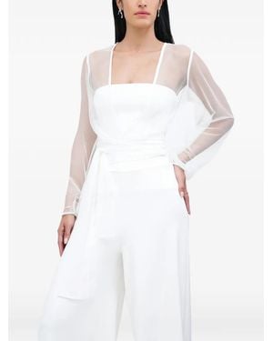 MARCELLA Verona Tie-Fastening Top - White