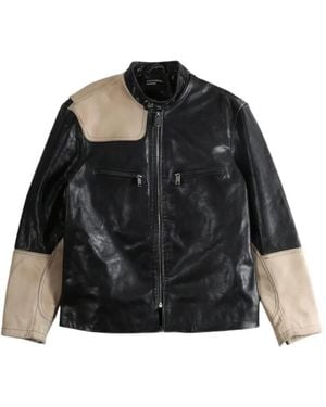 Enfants Riches Deprimes Nurse Ii Panelled Leather Jacket - Black
