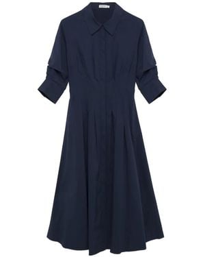 Jonathan Simkhai Pleated Collared Dress - Blue