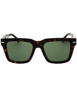 BOSS Tortoiseshell-Effect Square-Frame Sunglasses - Green