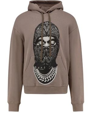 ih nom uh nit グラフィック パーカー - グレー