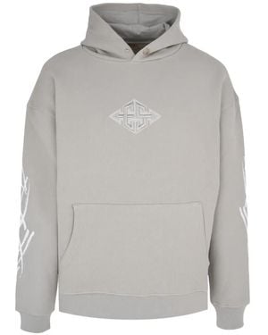 Exit Society Hoodie Fractured X À Imprimé Graphique - Gris