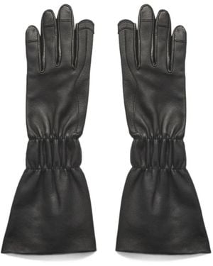 Rick Owens Cuffed Gloves - Black