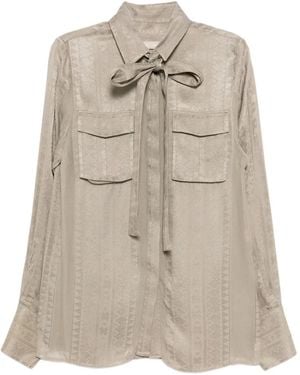 Elie Saab Jacquard Shirt - Natural