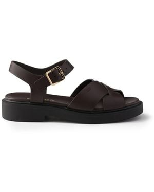 Prada Leather Sandals - Black