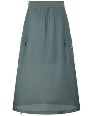 Liu Jo Falda Larga Con Bolsillo De Parche - Azul