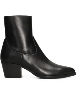Julie Dee Pointed-Toe Ankle Boots - Black