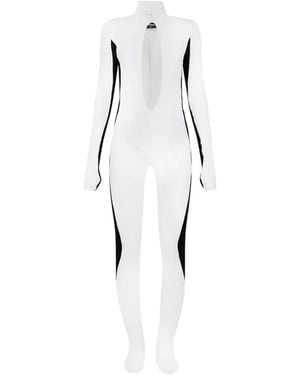 DSquared² Tuta Intera Con Design Color-Block - Bianco