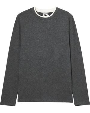 B+ AB Crew-Neck T-Shirt - Grey