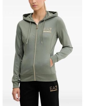 EA7 Logo-Detail Tracksuit - Grey