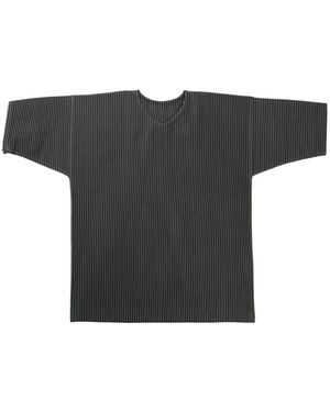 Homme Plissé Issey Miyake Pleated T-shirt - ブラック