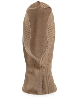 Max Mara Crystal-Embellished Balaclava - Natural